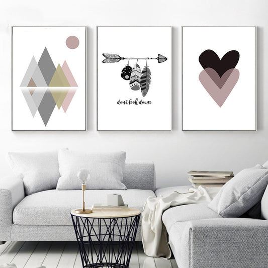 Geometric Abstract Art Wall - Little Eudora