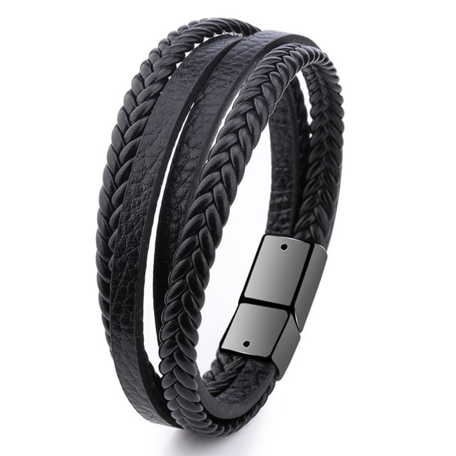 Braided Leather Bracelets Men