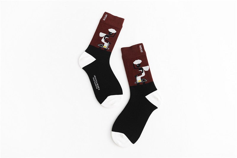 Unisex Painting Style Patterns Unisex Socks - 1 Pair - Little Eudora