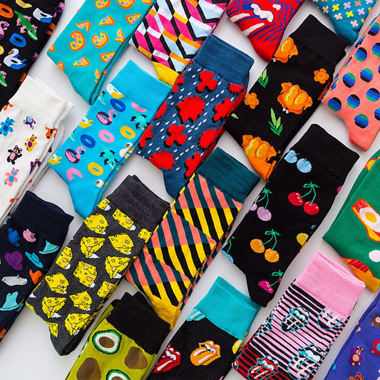 Unisex Happy Fruits and Cartoon Socks - 1 Pair - Little Eudora