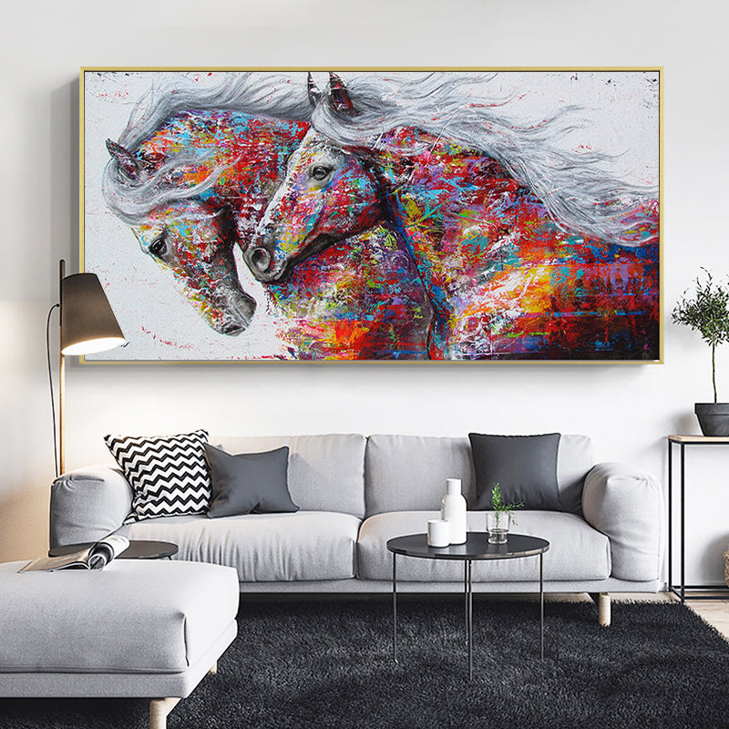 Two Running Horses Wall Art - Little Eudora