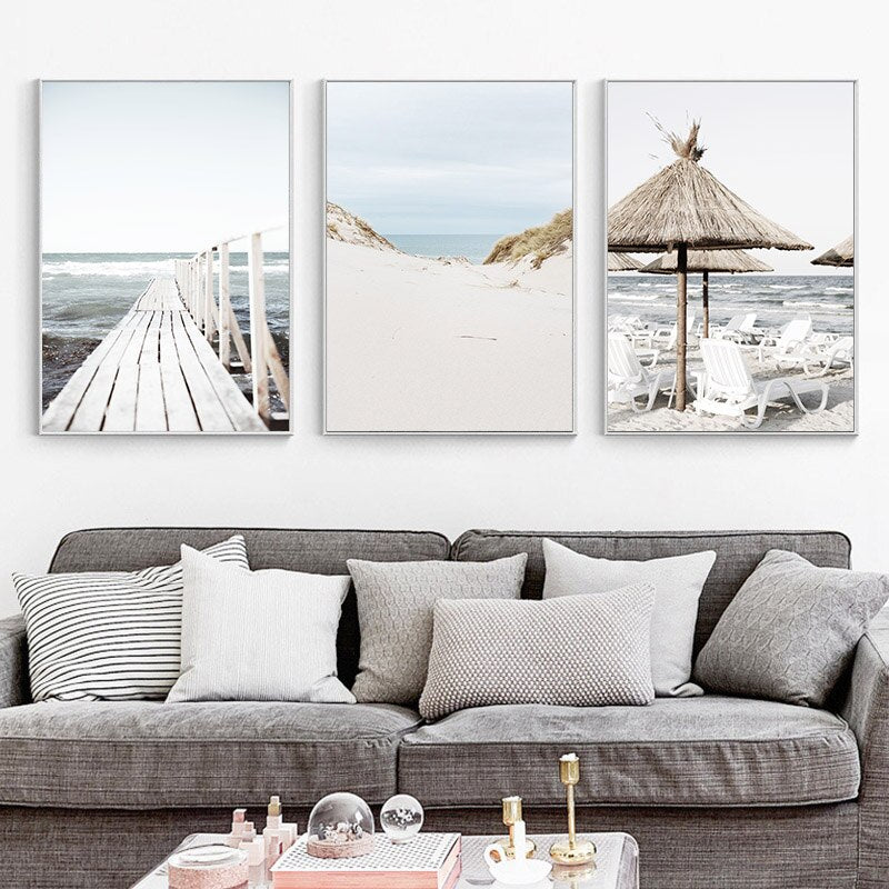 Tropical Summer Sea Landscape Wall Art - Little Eudora