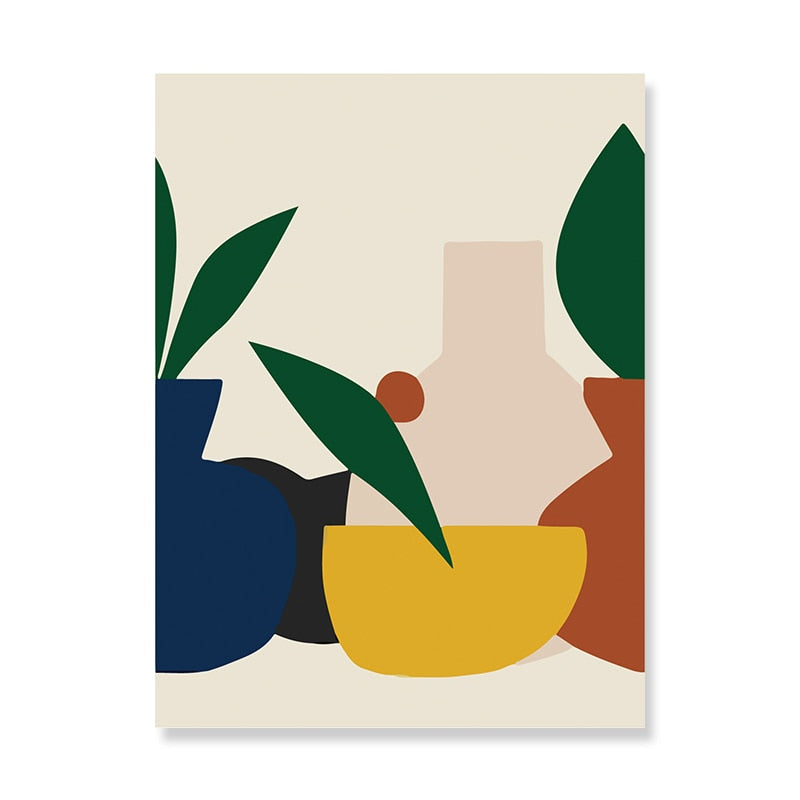 Scandinavia Abstract Still Life Figure Wall Art - Little Eudora