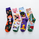 Colorful Print Socks -1 Pair