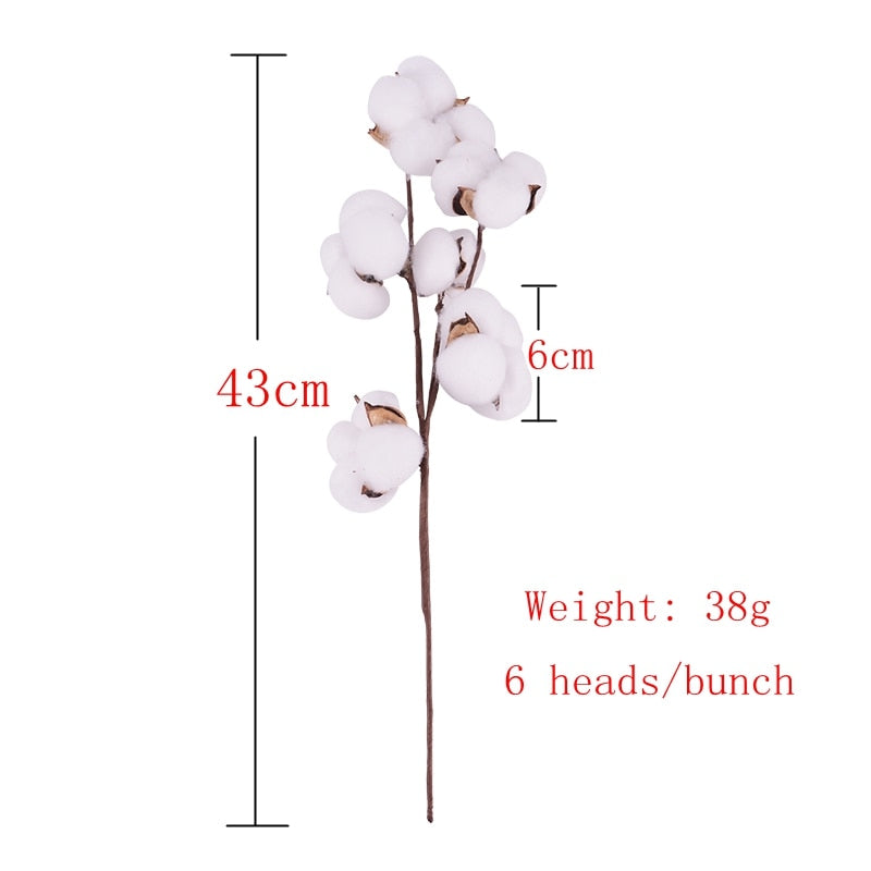 Natural Cotton Artificial Flower - 1 Piece - Little Eudora