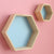 1 Big+1 Small Hexagon Wooden Shelves - Little Eudora