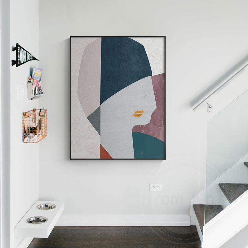 Abstract Lady Romantic oil painting Wall Art - Little Eudora