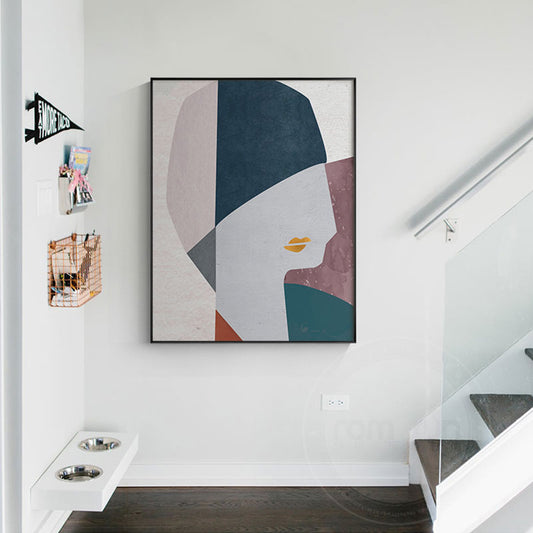 Abstract Lady Romantic oil painting Wall Art - Little Eudora