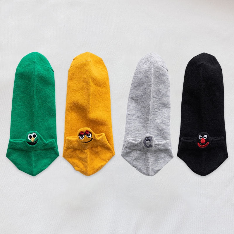Fashion Ankle Socks - 4 Pairs - Little Eudora