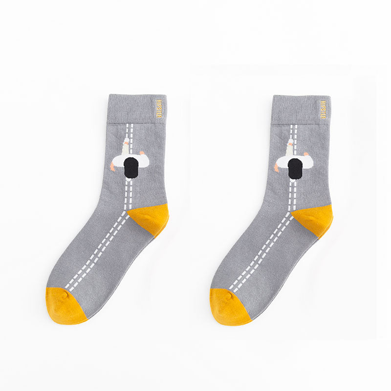 Unisex Painting Style Patterns Unisex Socks - 1 Pair - Little Eudora