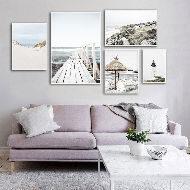 Tropical Summer Sea Landscape Wall Art - Little Eudora