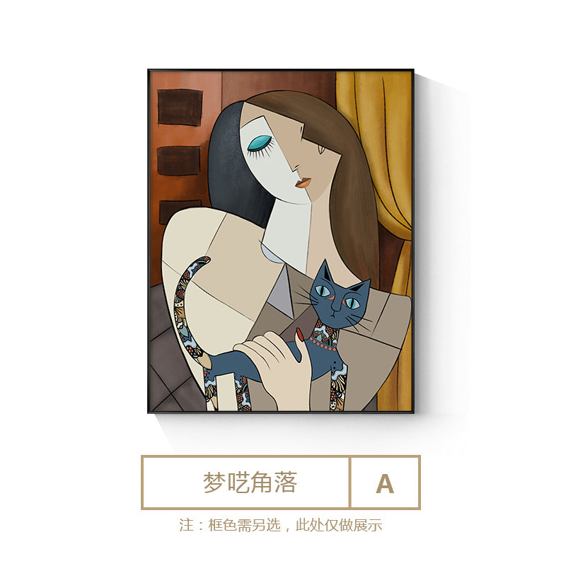 Abstract Minimalist balderdash figure Wall Art - Little Eudora