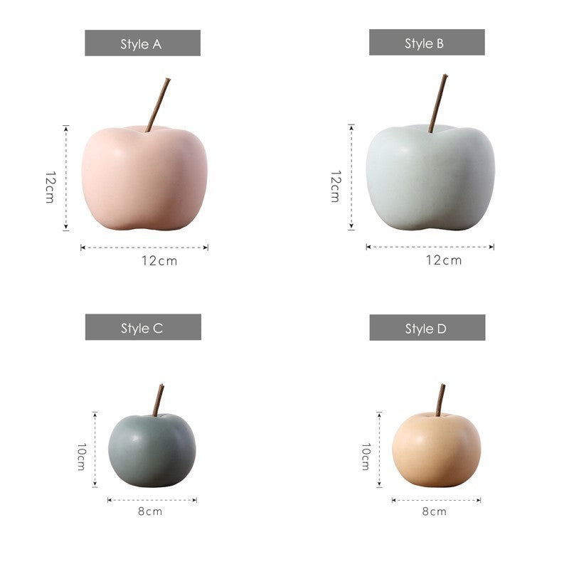 Ceramic Apple Figurines - Little Eudora