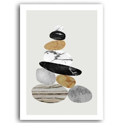 Scandinavia Abstract Geometric Canvas - Little Eudora