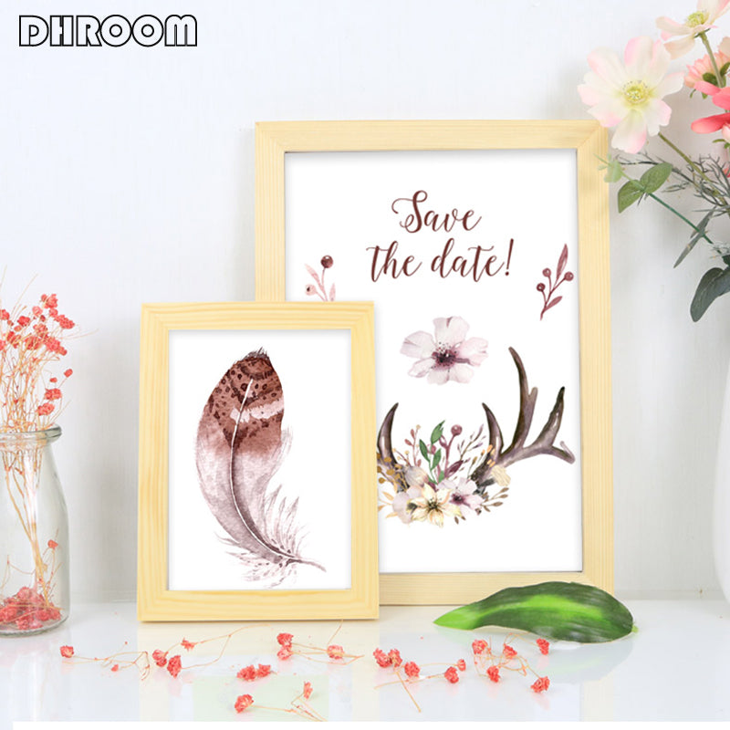 Black White Wood Color Picture Photo Frame - Little Eudora
