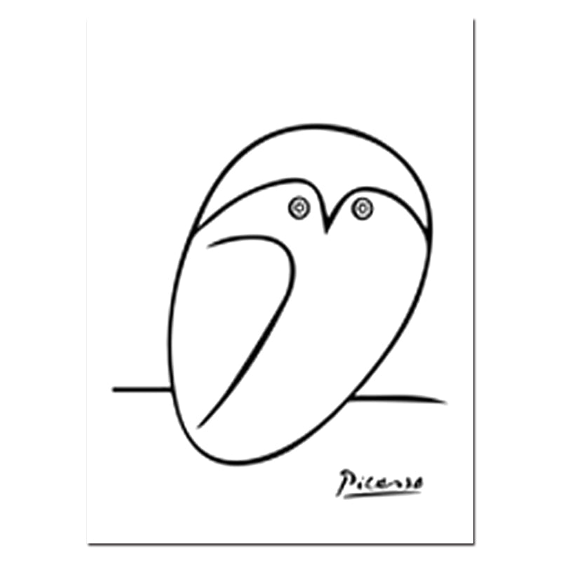 Nordic Minimalist Picasso Animals Wall Art - Little Eudora