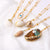 Boho Conch Shell Necklace Sea Beach Shell Chain Pendant Necklace For Women Collier Femme Shell Cowrie Summer Jewelry Bohemian