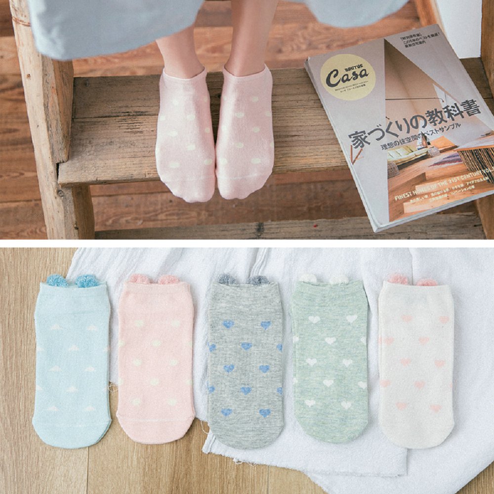 Cotton cartoon animals Socks - 5 Pairs - Little Eudora