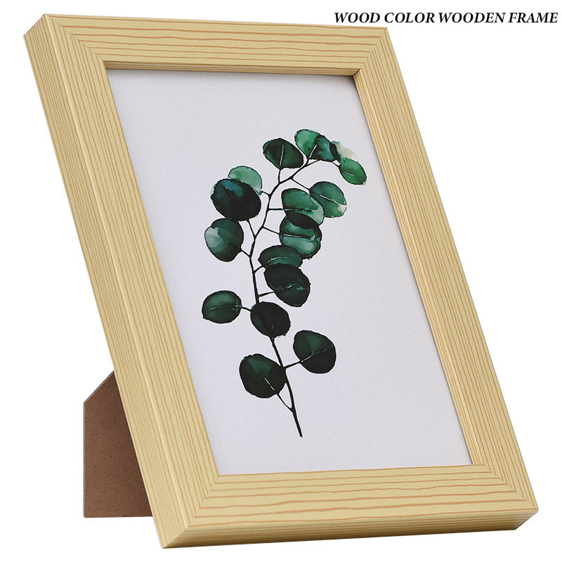 Black White Wood Color Picture Photo Frame - Little Eudora