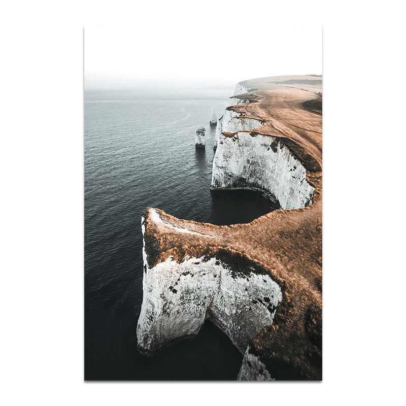 Sea Waves Landscape Canvas Poster Nordic Style Wall Art