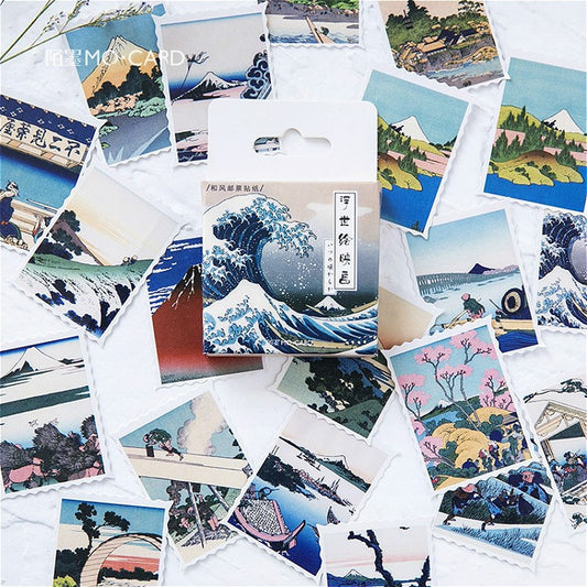 46 Pcs Paint Stationery Sticker Totem Memo Stickers Pack Posted It Kawaii Planner Scrapbooking Escolar School Supplies