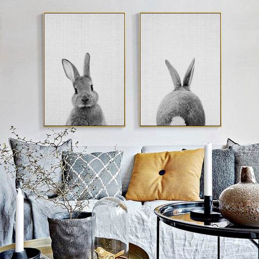 Rabbit Tail Bunny Wall Art - Little Eudora