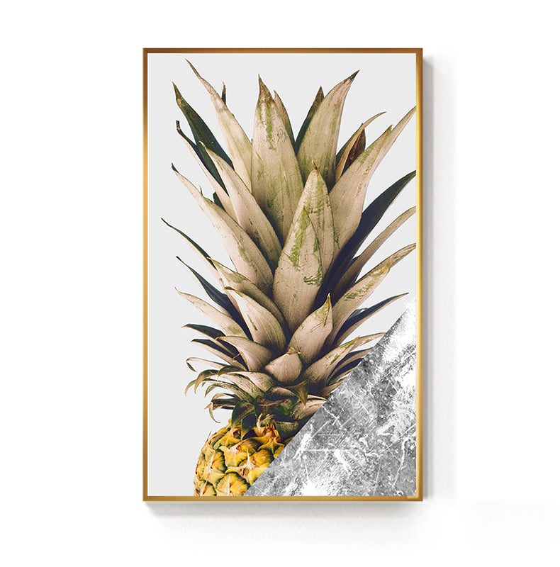 Black and Gold Pineapple Monstera Wall Art - Little Eudora