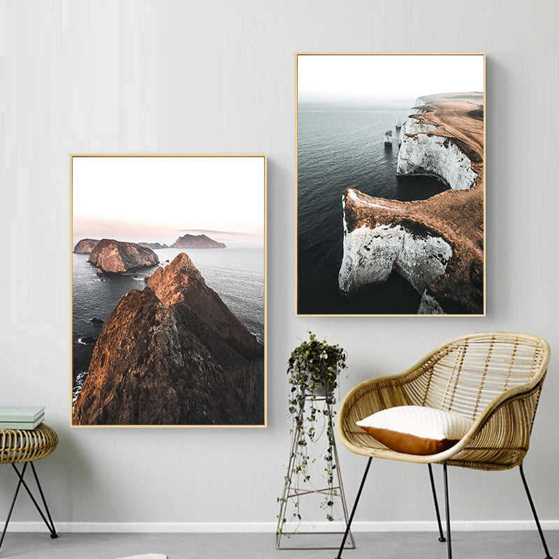 Sea Waves Landscape Canvas Poster Nordic Style Inspirational Wall Art Print Painting Decoration Picture Scandinavian Home Decor