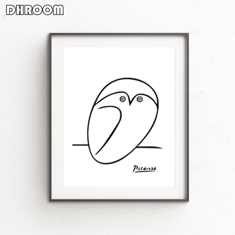 Nordic Minimalist Picasso Animals Wall Art - Little Eudora