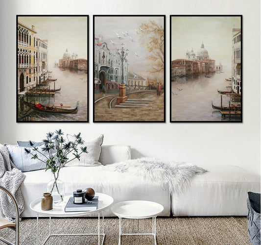 Water City Landscape Wall Art - Little Eudora