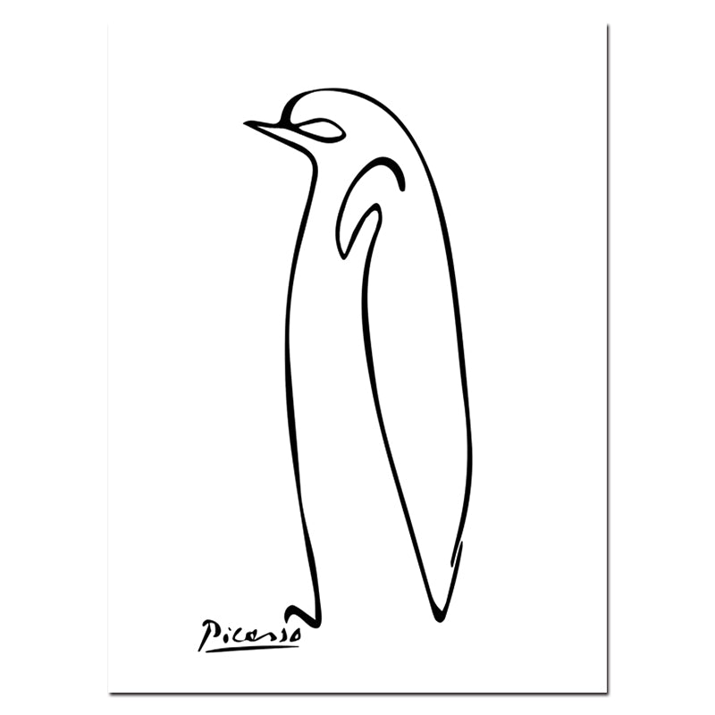 Nordic Minimalist Picasso Animals Wall Art - Little Eudora