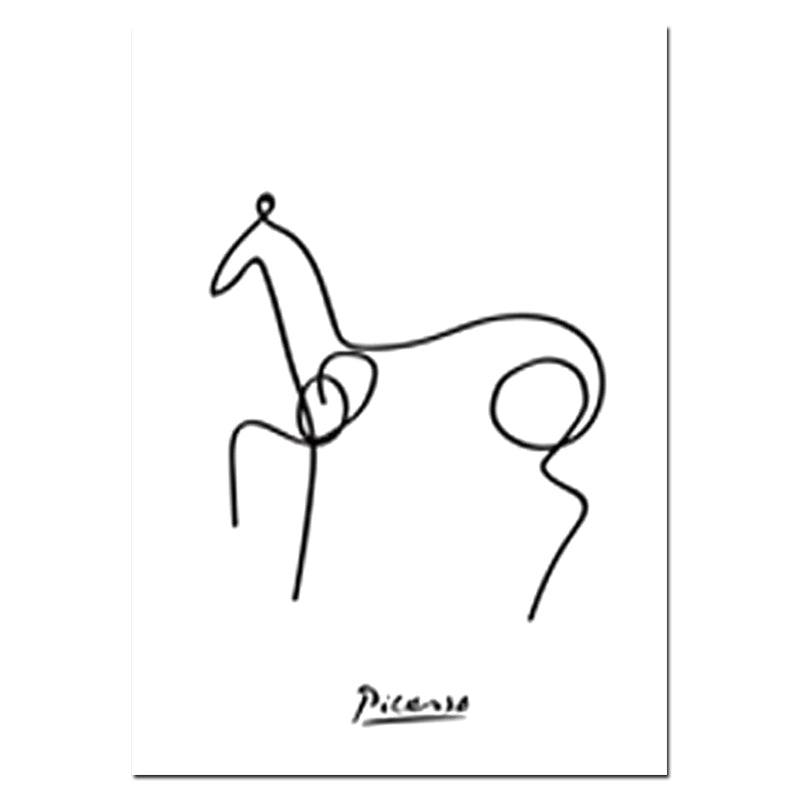 Nordic Minimalist Picasso Animals Wall Art - Little Eudora