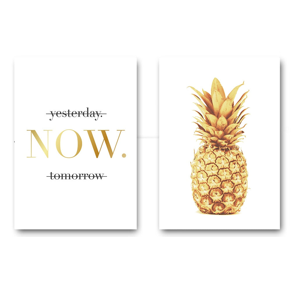 Pineapple Motivational Quotes Minimalist - Little Eudora