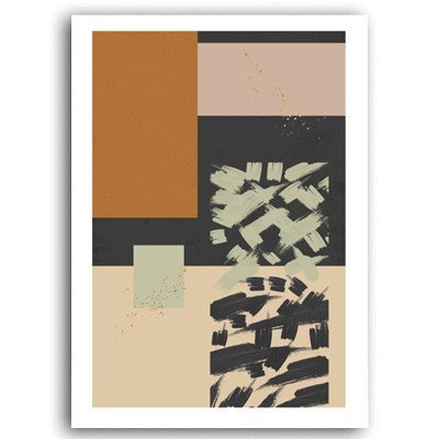 Scandinavia Abstract Geometric Canvas - Little Eudora