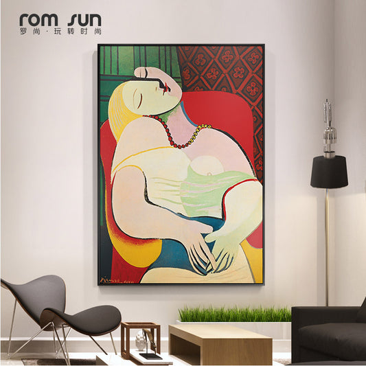 Picasso Dreaming Woman Wall Art - Little Eudora
