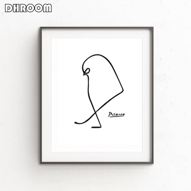 Nordic Minimalist Picasso Animals Wall Art - Little Eudora