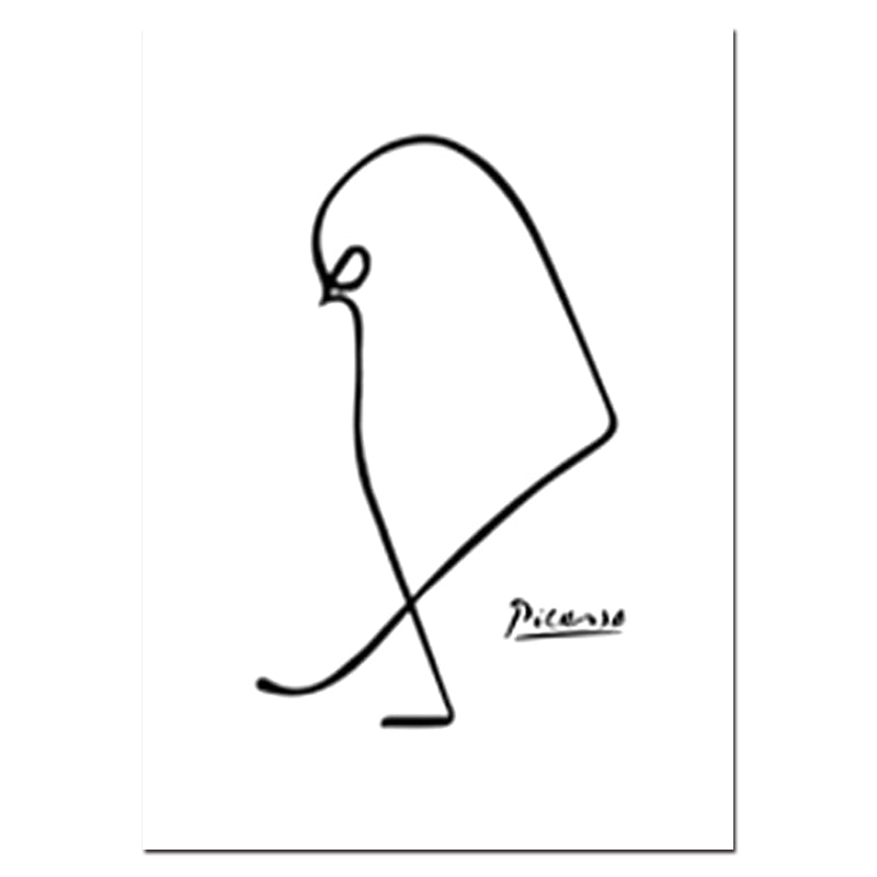 Nordic Minimalist Picasso Animals Wall Art - Little Eudora
