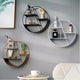Nordic Style Metal Decorative Shelf round Hexagon