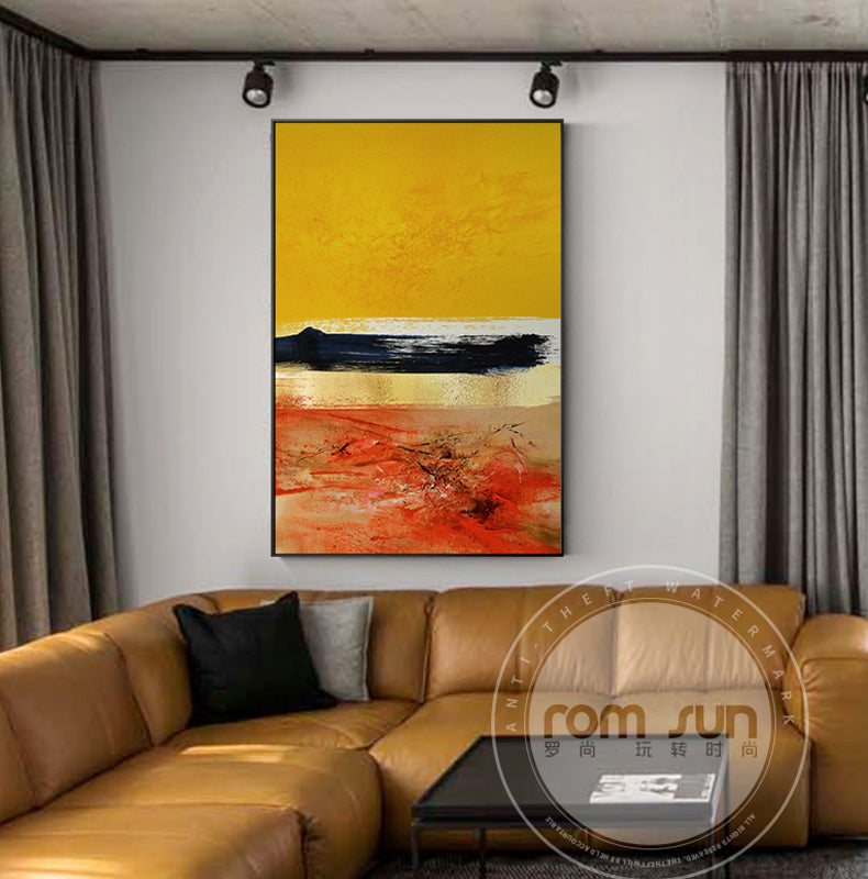 Abstract Bright Colour Blocks Wall Art - Little Eudora