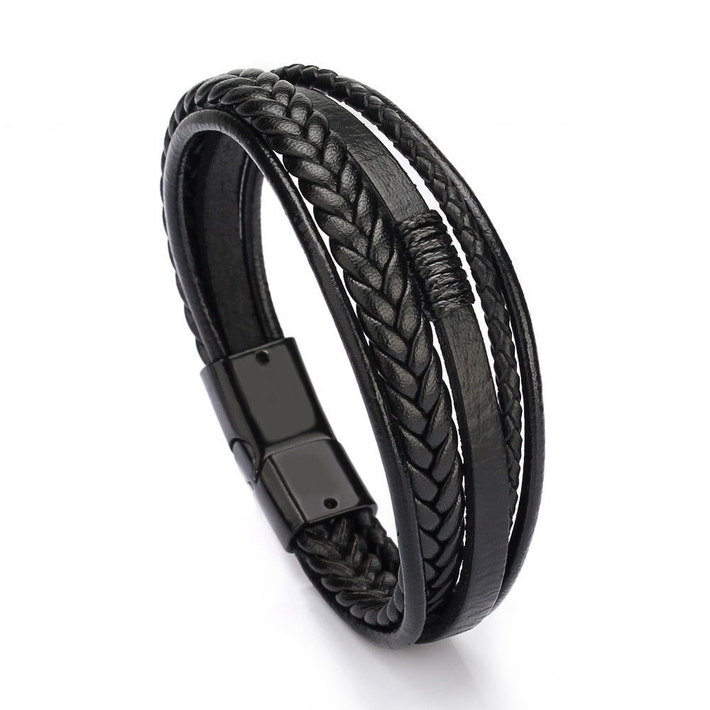 Braided Leather Bracelets Men