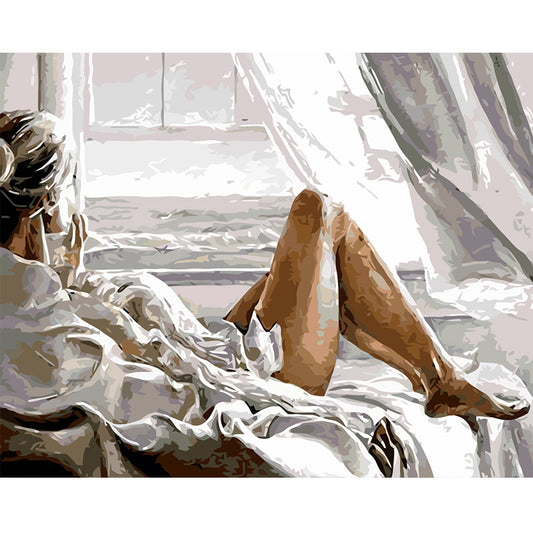 Girl seaside holiday Wall Art - Little Eudora