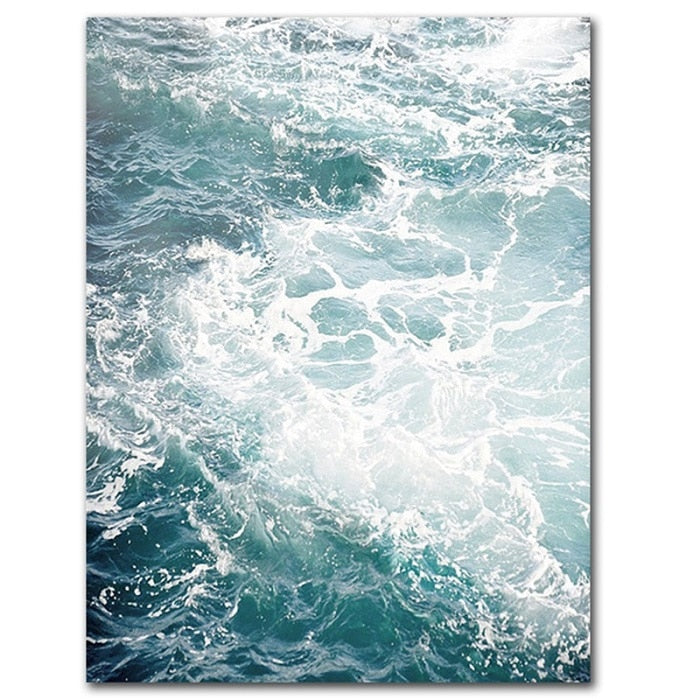 Ocean Wave Landscapes Wall Art - Little Eudora