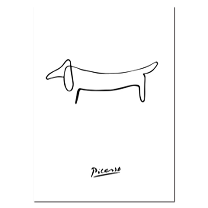 Nordic Minimalist Picasso Animals Wall Art - Little Eudora