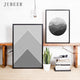 Line Poster Landscape Mountain Forest Wall Art