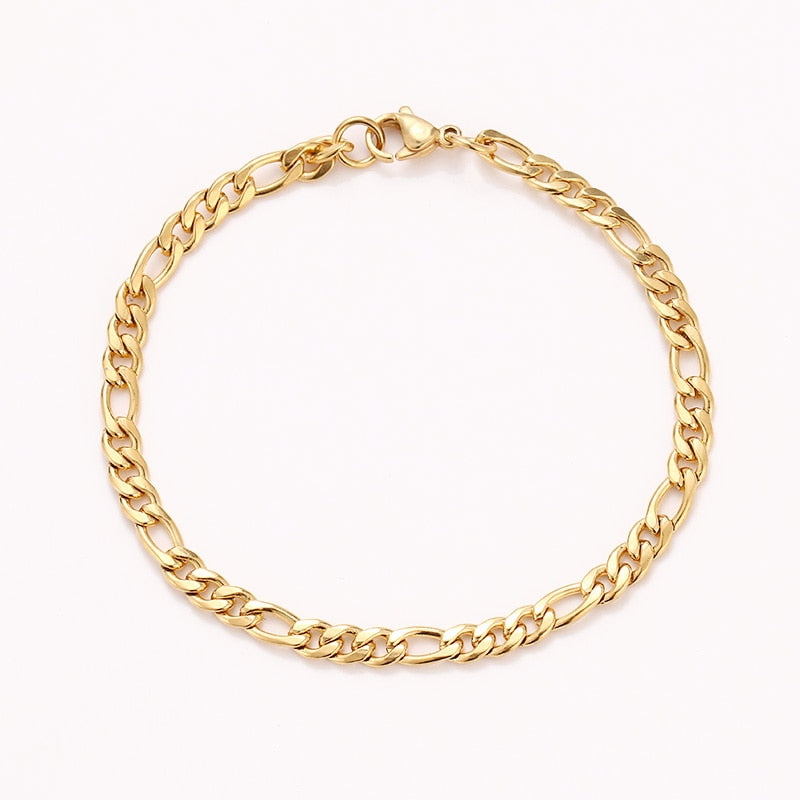 Stainless Steel Chain Bracelets Unisex