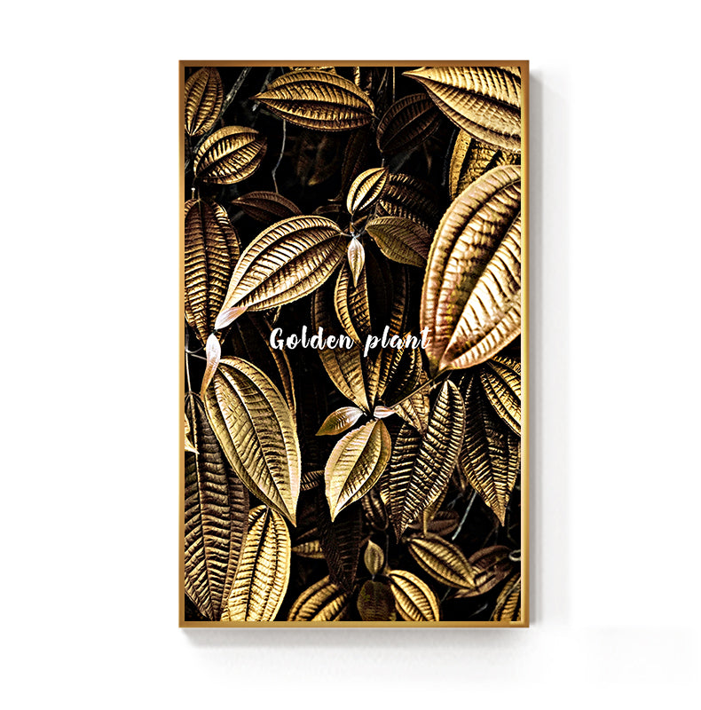 Black and Gold Pineapple Monstera Wall Art - Little Eudora