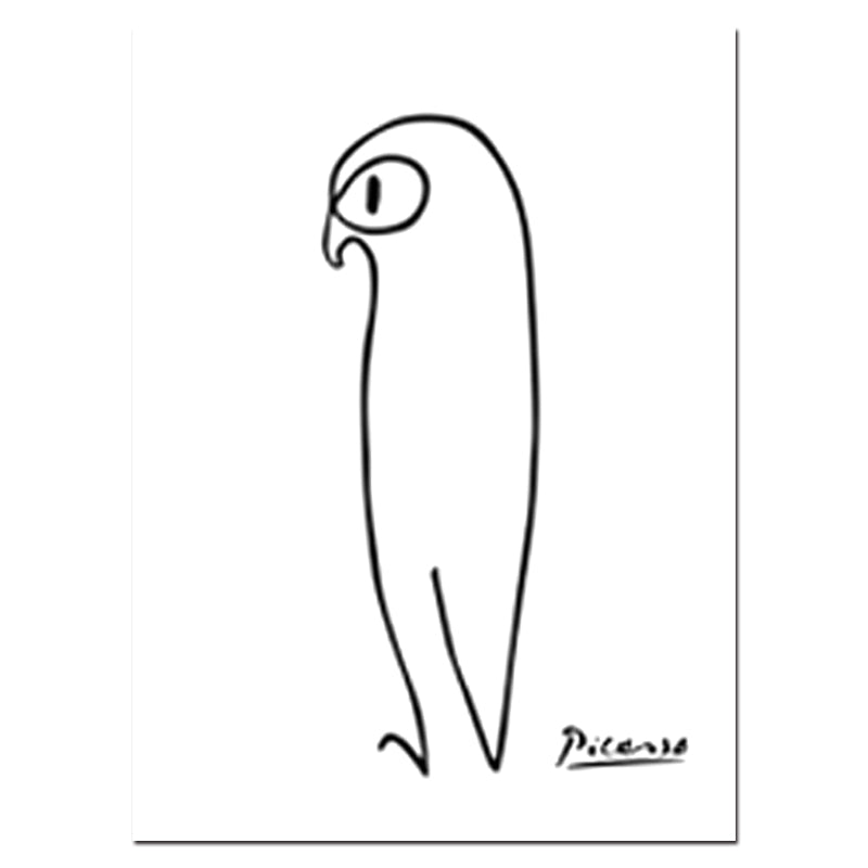 Nordic Minimalist Picasso Animals Wall Art - Little Eudora