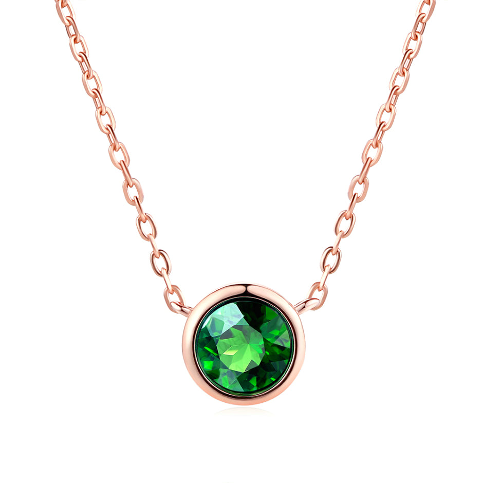 Simple Small Round 1 carat Necklace