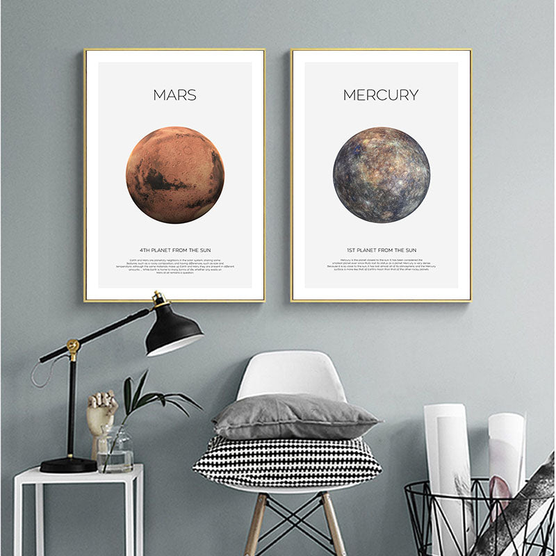 Solar System Planet Earth Moon Mars - Little Eudora
