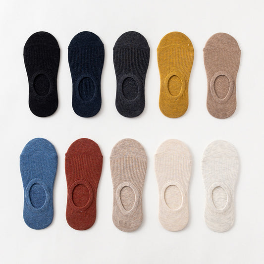 Japanese solid color Socks - 5 Pairs - Little Eudora